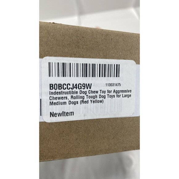 Indestructible Dog Chew Toy for Aggressive Chewers Rolling Tough Dog Toys - Picture 6 of 6